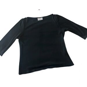 Margaret O’Leary Elegant Black Women's Top